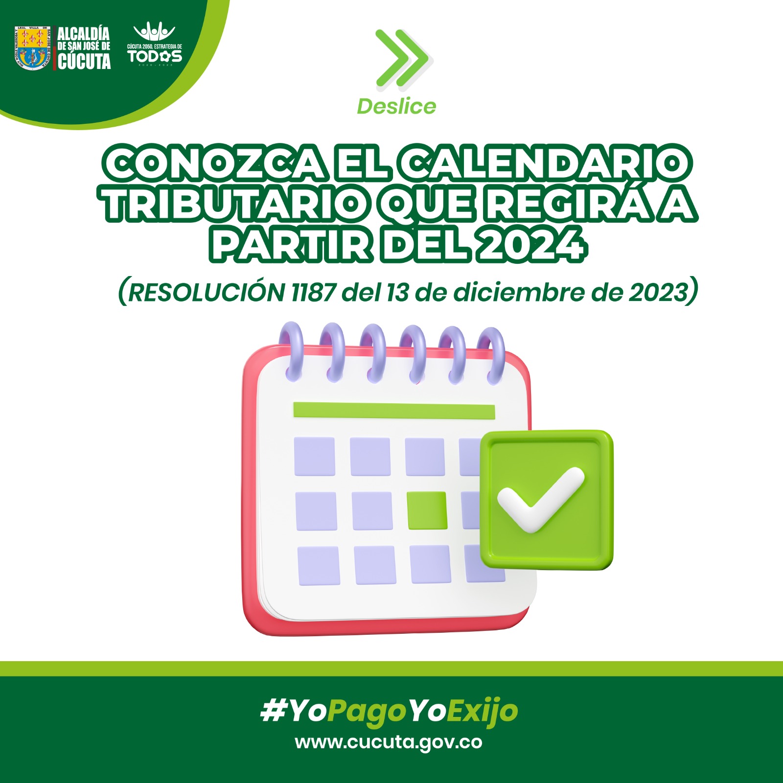 YA PUEDE CONSULTAR EL CALENDARIO TRIBUTARIO DE 2024